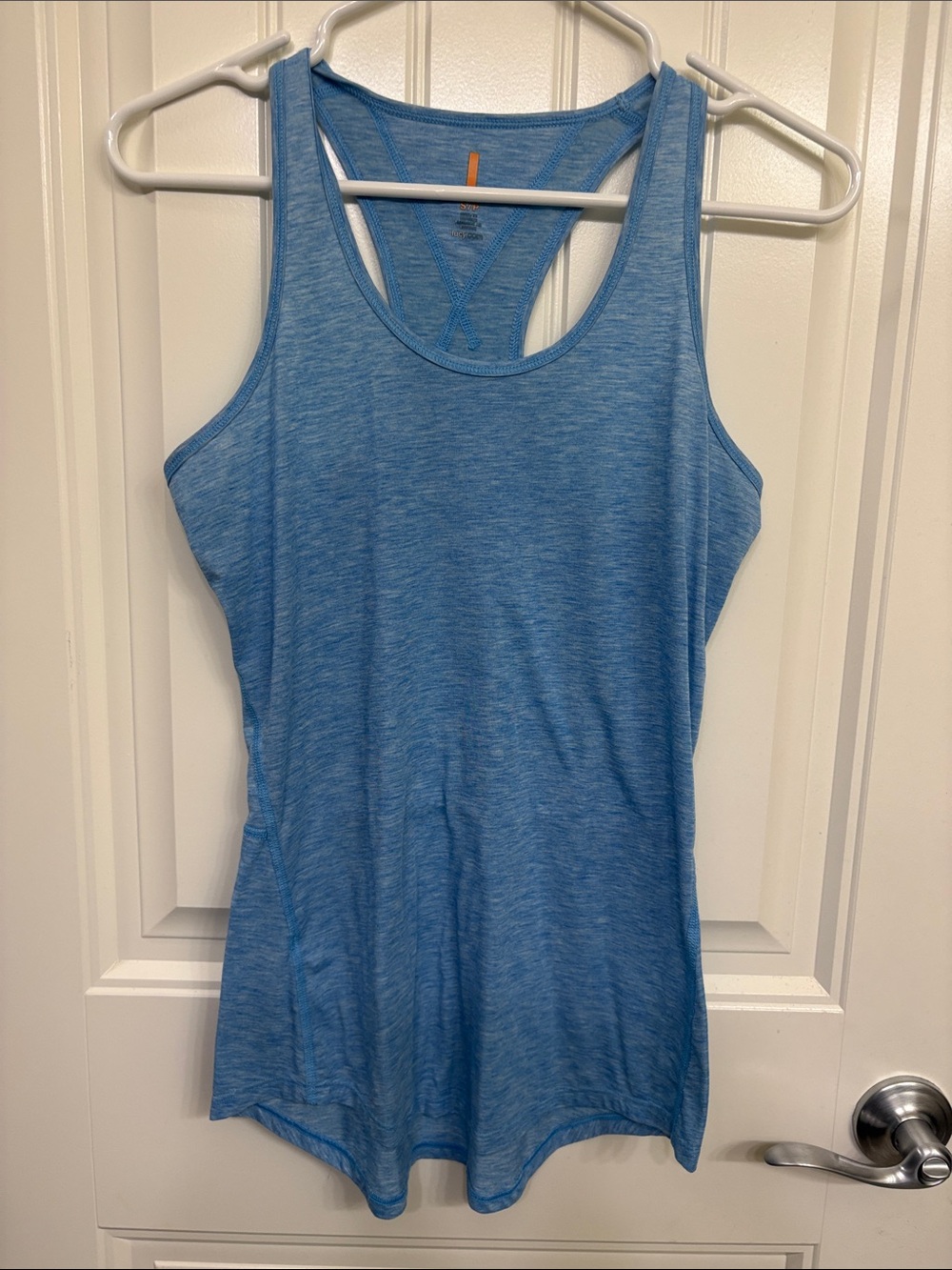 Lucy Heathered Sky Blue Racerback Tank